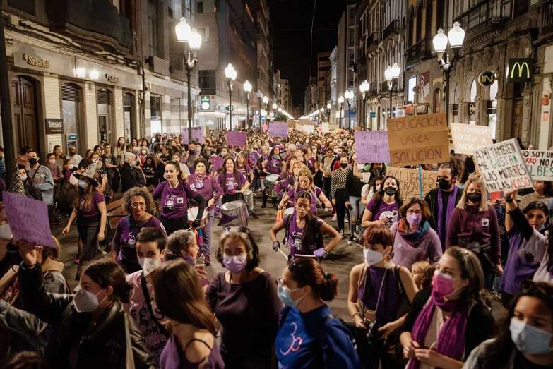 Marcha del 8M en la capital grancanaria/Asiria Álvarez.